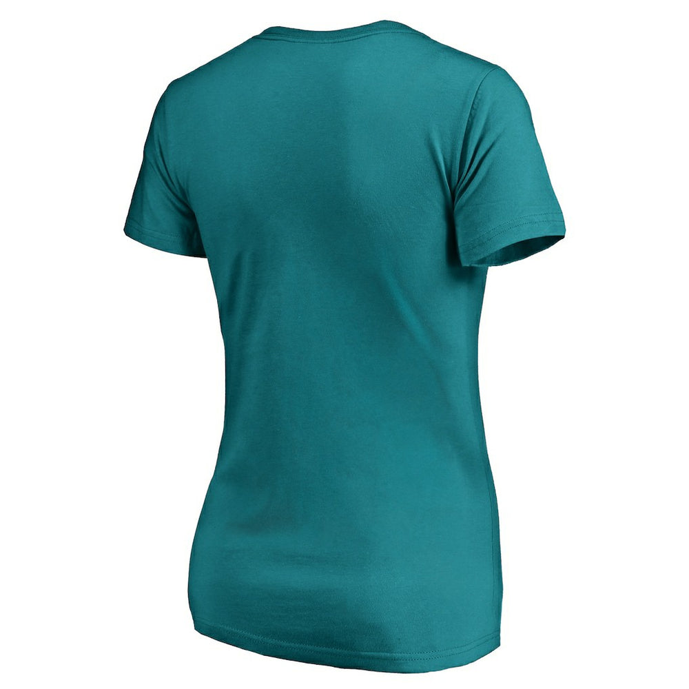 Miami Dolphins Women's We Are Icon V-Neck T-Shirt | NFL Hot
