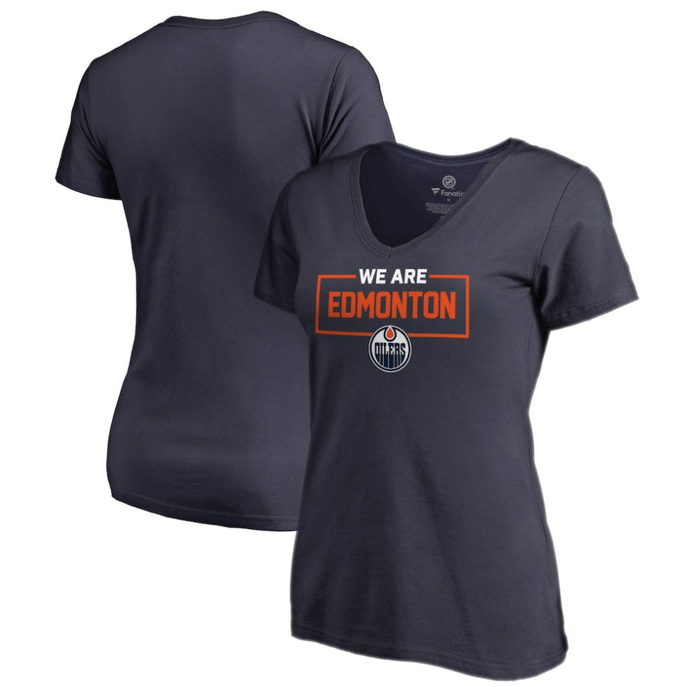 Edmonton Oilers Women's Iconic Collection V-Neck T-Shirt -  NHL T-shirts