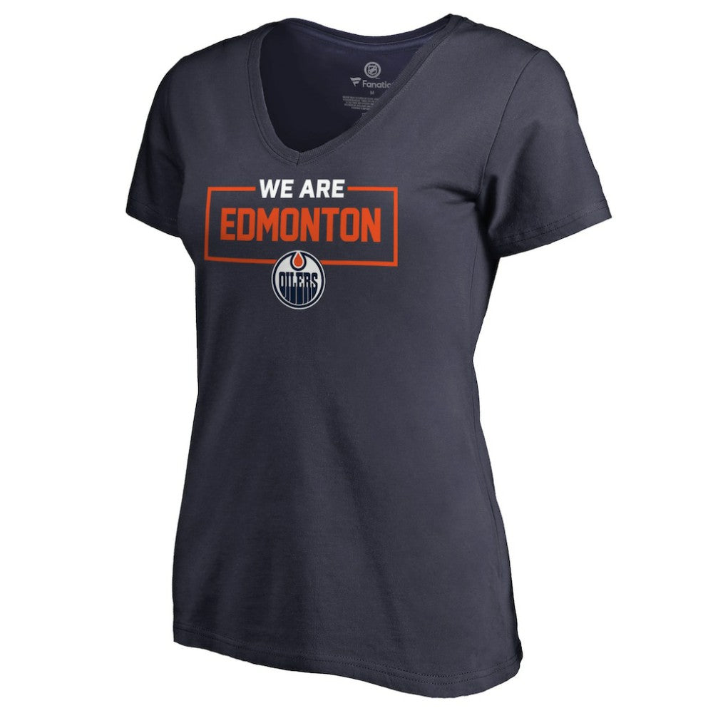 Edmonton Oilers Women's Iconic Collection V-Neck T-Shirt -  NHL T-shirts