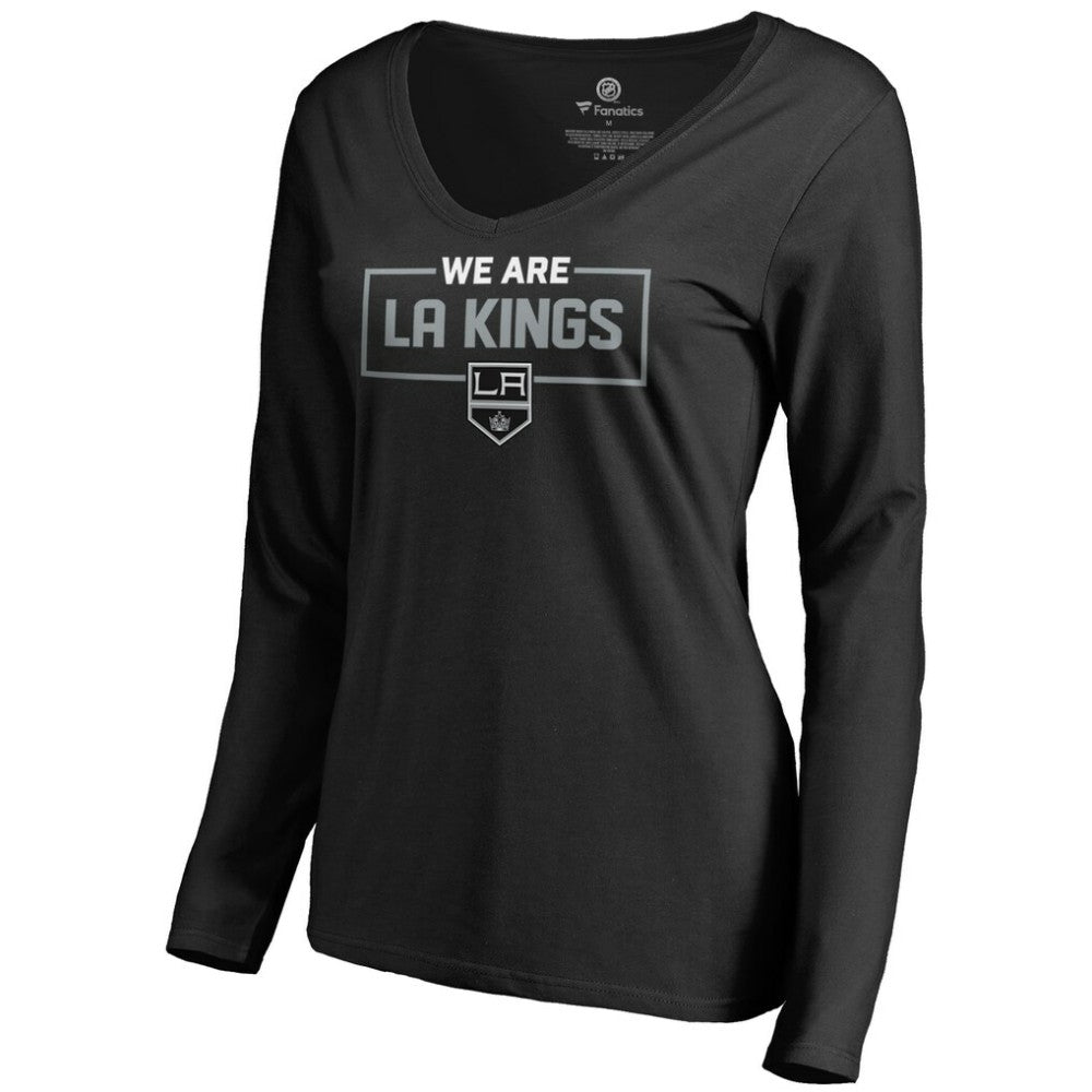 Los Angeles Kings Women's Iconic Collection We Are Long Sleeve V-Neck T-Shirt -  NHL T-shirts