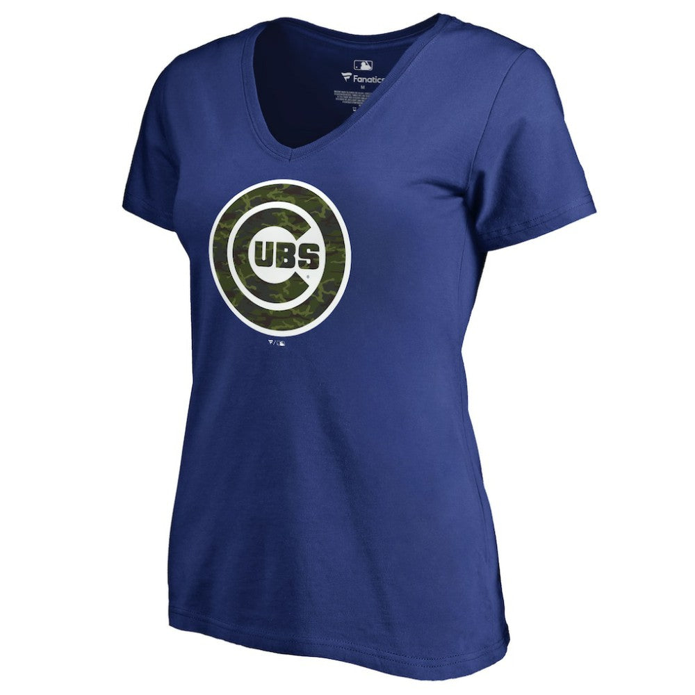 Chicago Cubs Women's Armed Forces Wordmark T-Shirt - MLB T-shirts