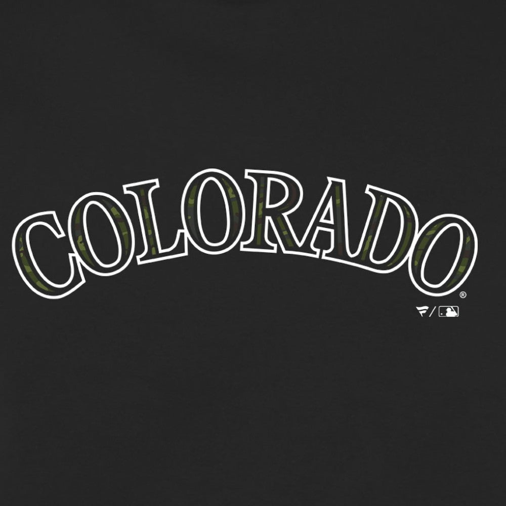 Colorado Rockies Women's Armed Forces Wordmark T-Shirt - MLB T-shirts