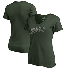 Athletics Women's Armed Forces Wordmark T-Shirt - MLB T-shirts