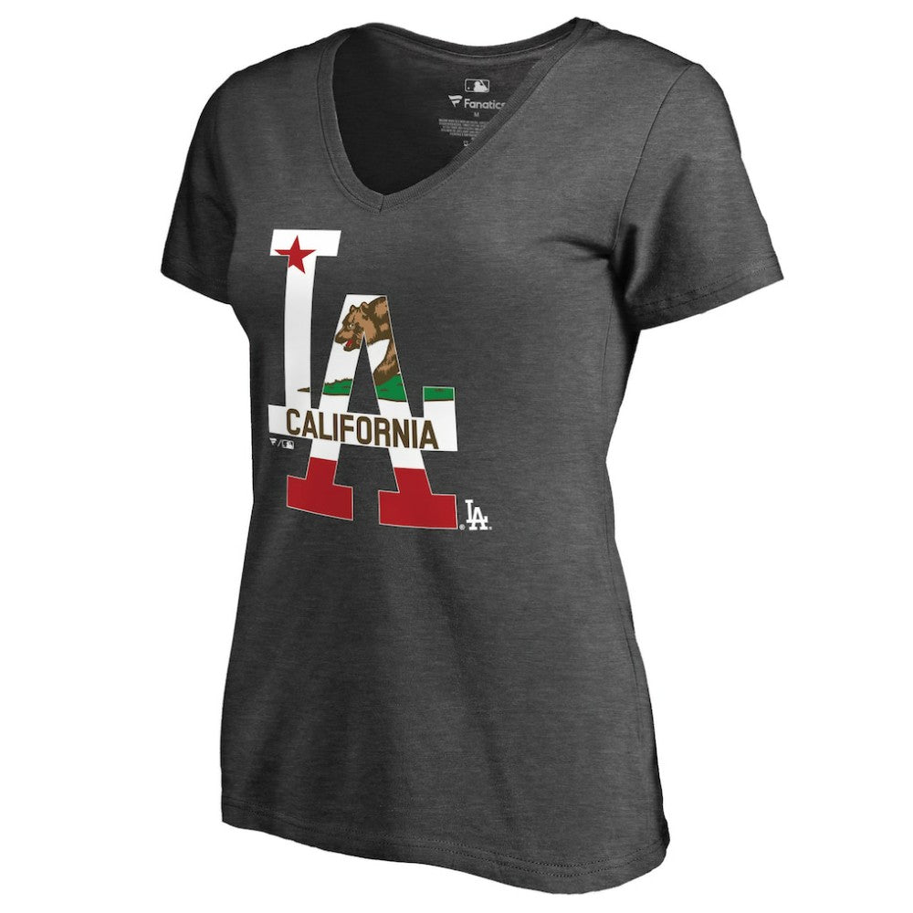 Los Angeles Dodgers Women's Hometown Collection Cali Flag T-Shirt - MLB T-shirts