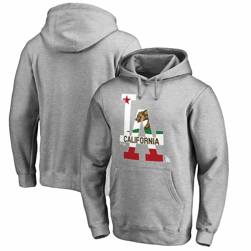 Los Angeles Dodgers Hometown Collection Cali Flag Pullover Hoodie - MLB Hoodies