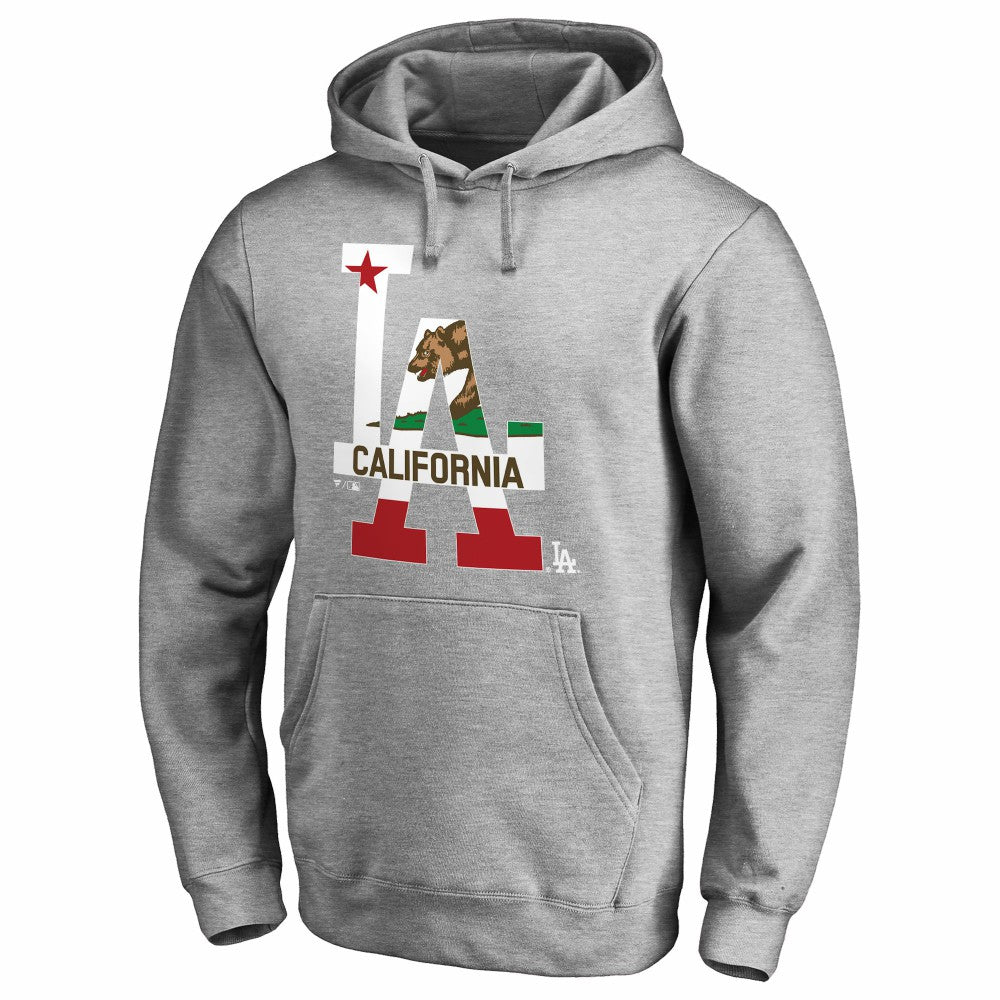 Los Angeles Dodgers Hometown Collection Cali Flag Pullover Hoodie - MLB Hoodies