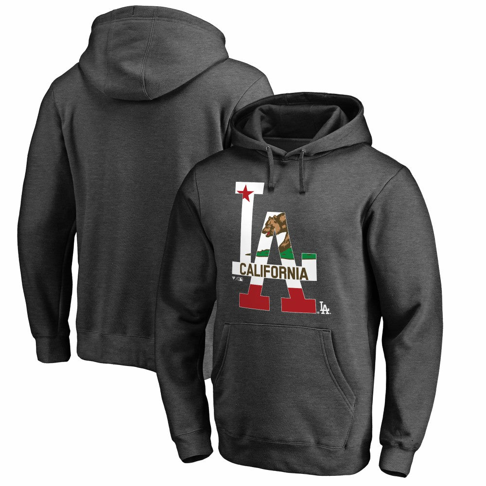 Los Angeles Dodgers Hometown Collection Cali Flag Pullover Hoodie - MLB Hoodies