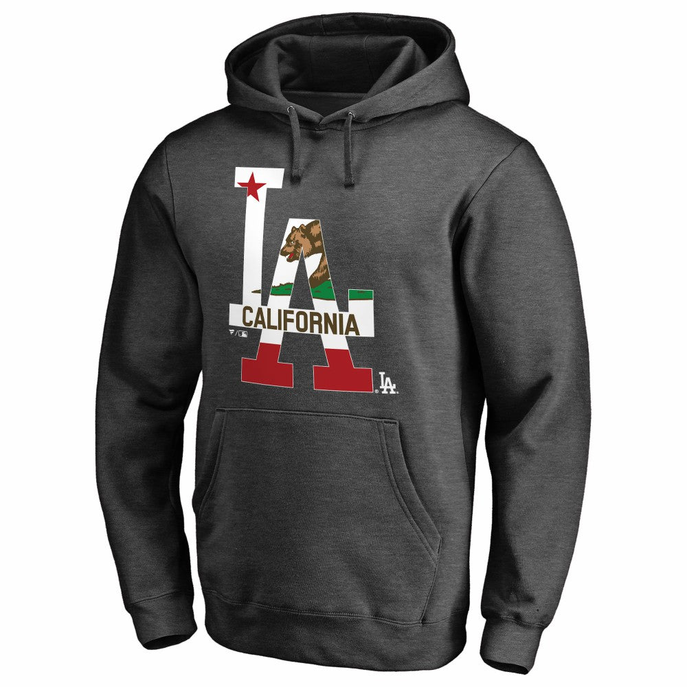 Los Angeles Dodgers Hometown Collection Cali Flag Pullover Hoodie - MLB Hoodies