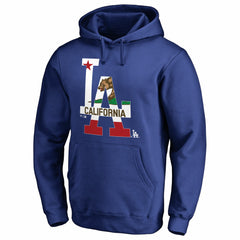Los Angeles Dodgers Hometown Collection Cali Flag Pullover Hoodie - MLB Hoodies