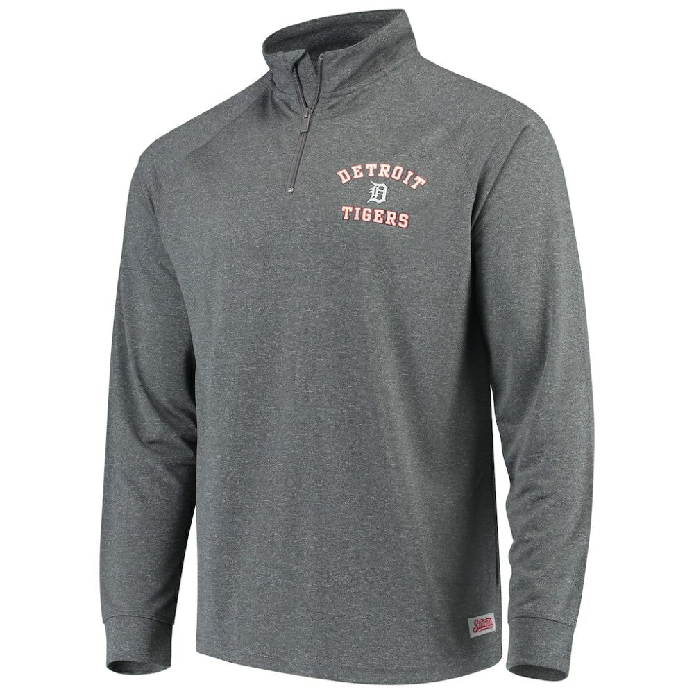 Detroit Tigers Stitches Team Raglan Quarter-Zip Pullover Jacket - MLB Jackets