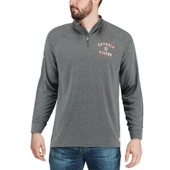 Detroit Tigers Stitches Team Raglan Quarter-Zip Pullover Jacket - MLB Jackets