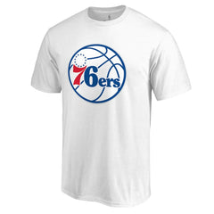 White Joel Embiid Philadelphia 76ers Backer Name & Number T-Shirt | NBA