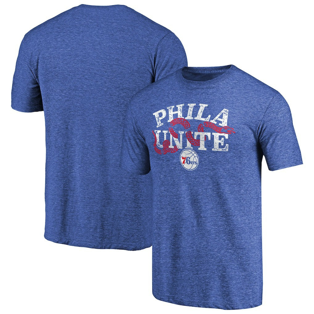 Royal Philadelphia 76ers Hometown Collection Join Or Die Tri-Blend T-Shirt | NBA