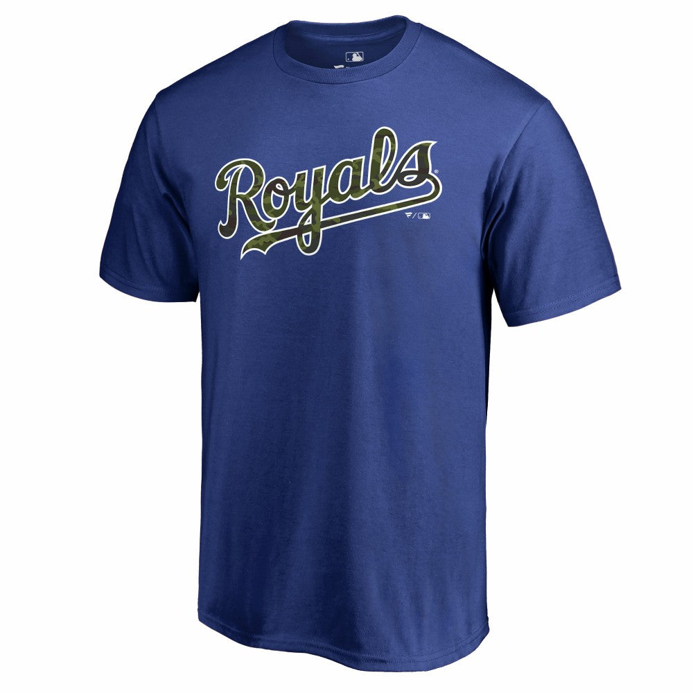Kansas City Royals Armed Forces Wordmark T-Shirt - MLB T-shirts