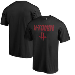 Black Houston Rockets Hometown Collection Repeating Roster T-Shirt | NBA