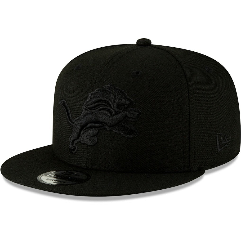 Detroit Lions Black On Black 9FIFTY Adjustable Hat | NFL Hot