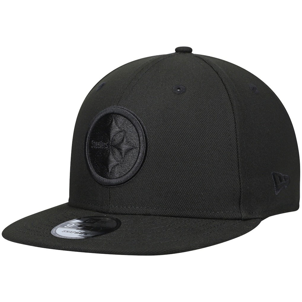 Pittsburgh Steelers Black On Black 9FIFTY Adjustable Hat | NFL New