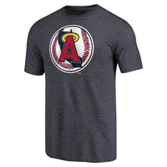 California Angels Cooperstown Collection Forbes Tri-Blend T-Shirt - MLB T-shirts
