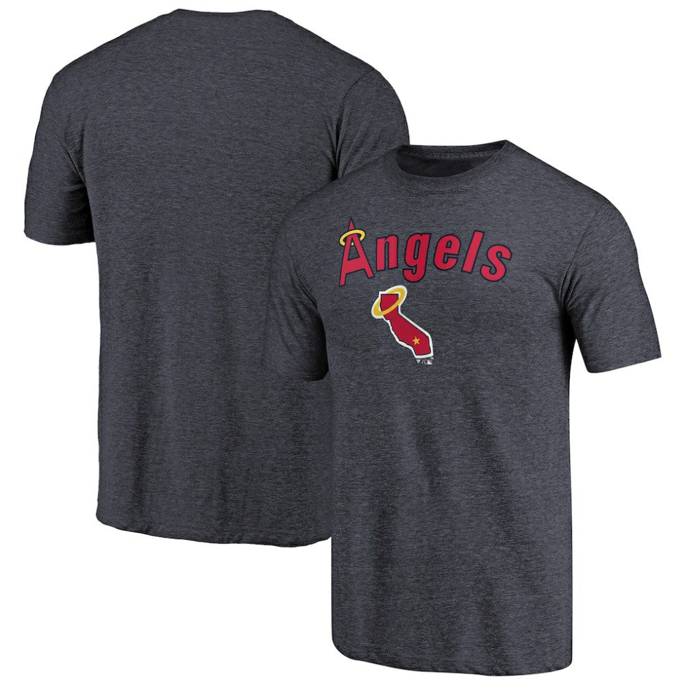 California Angels Vintage Cooperstown Collection Wahconah Tri-Blend T-Shirt - MLB T-shirts