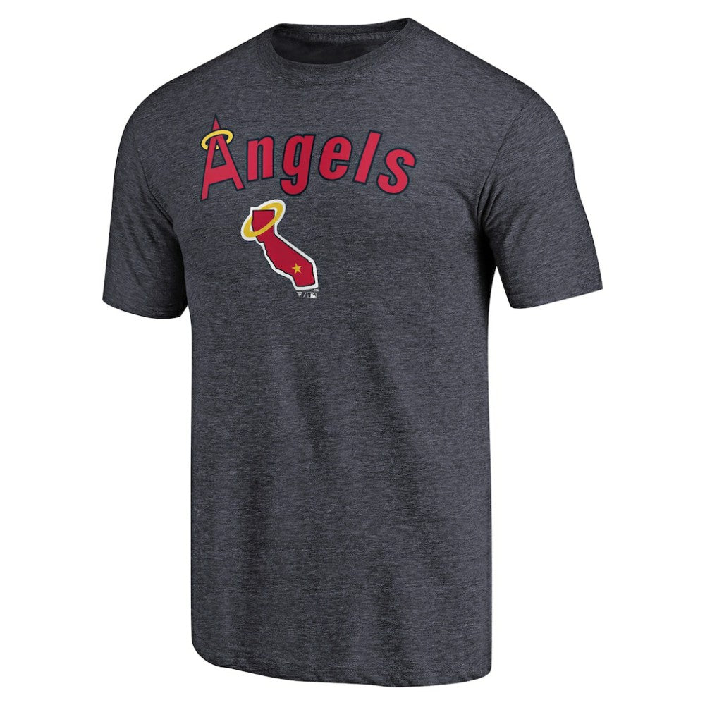 California Angels Vintage Cooperstown Collection Wahconah Tri-Blend T-Shirt - MLB T-shirts