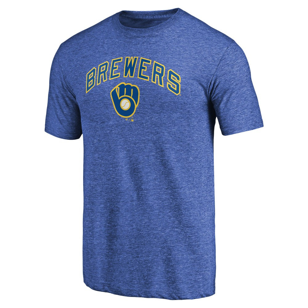 Milwaukee Brewers Vintage Cooperstown Collection Wahconah Tri-Blend T-Shirt - MLB T-shirts