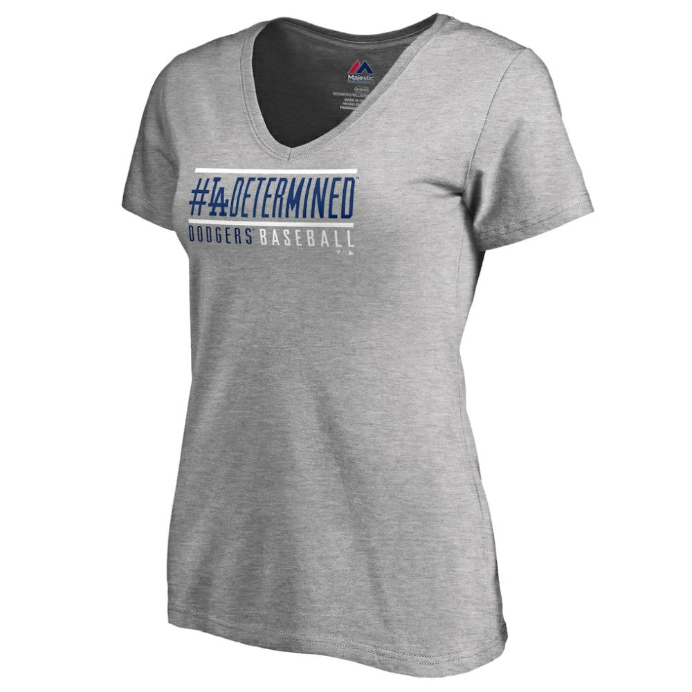 Los Angeles Dodgers Women's Hometown Collection Determined V-Neck T-Shirt - MLB T-shirts