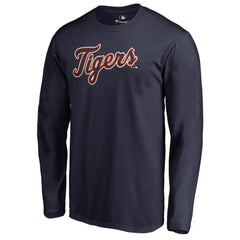 Detroit Tigers Team Wordmark Long Sleeve T-Shirt - MLB T-shirts