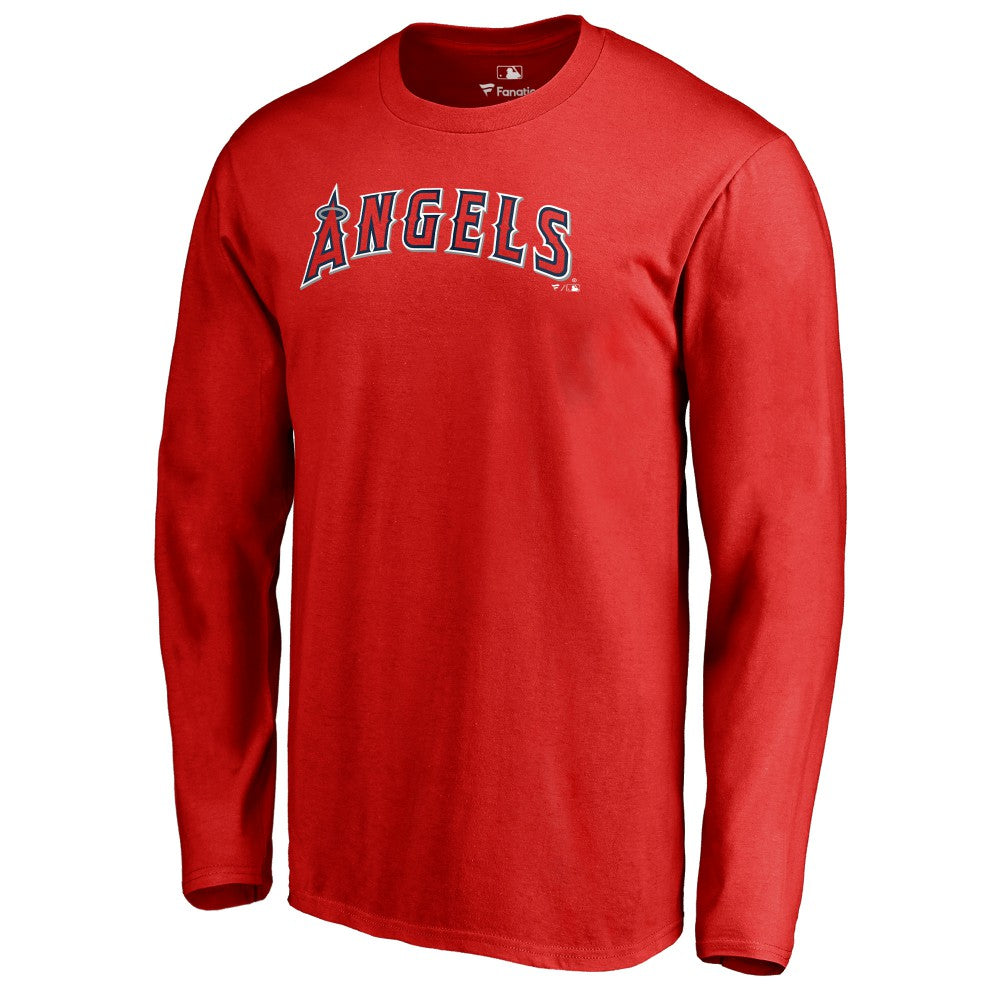 Los Angeles Angels Team Wordmark Long Sleeve T-Shirt - MLB T-shirts