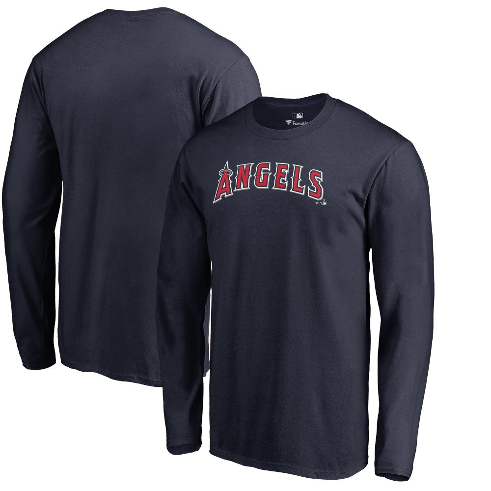 Los Angeles Angels Team Wordmark Long Sleeve T-Shirt - MLB T-shirts