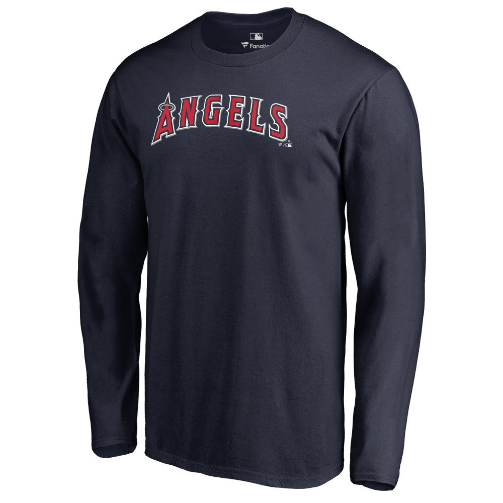 Los Angeles Angels Team Wordmark Long Sleeve T-Shirt - MLB T-shirts
