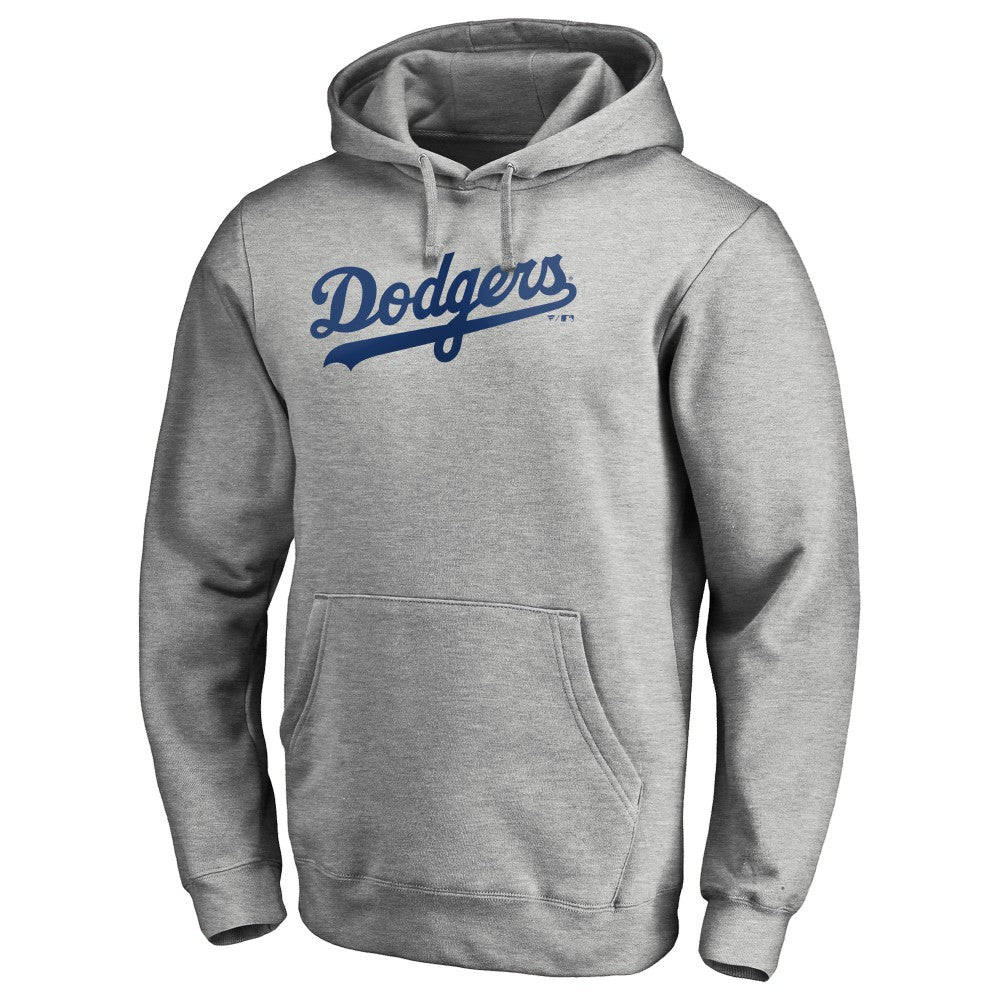 Los Angeles Dodgers Official Wordmark Fitted Pullover Hoodie - MLB Hoodies
