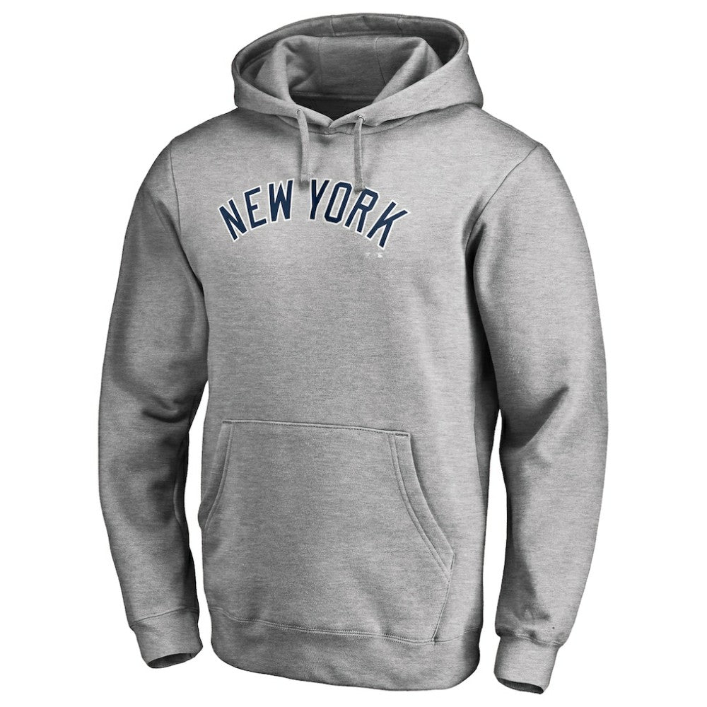 New York Yankees Official Wordmark Fitted Pullover Hoodie - MLB Hoodies