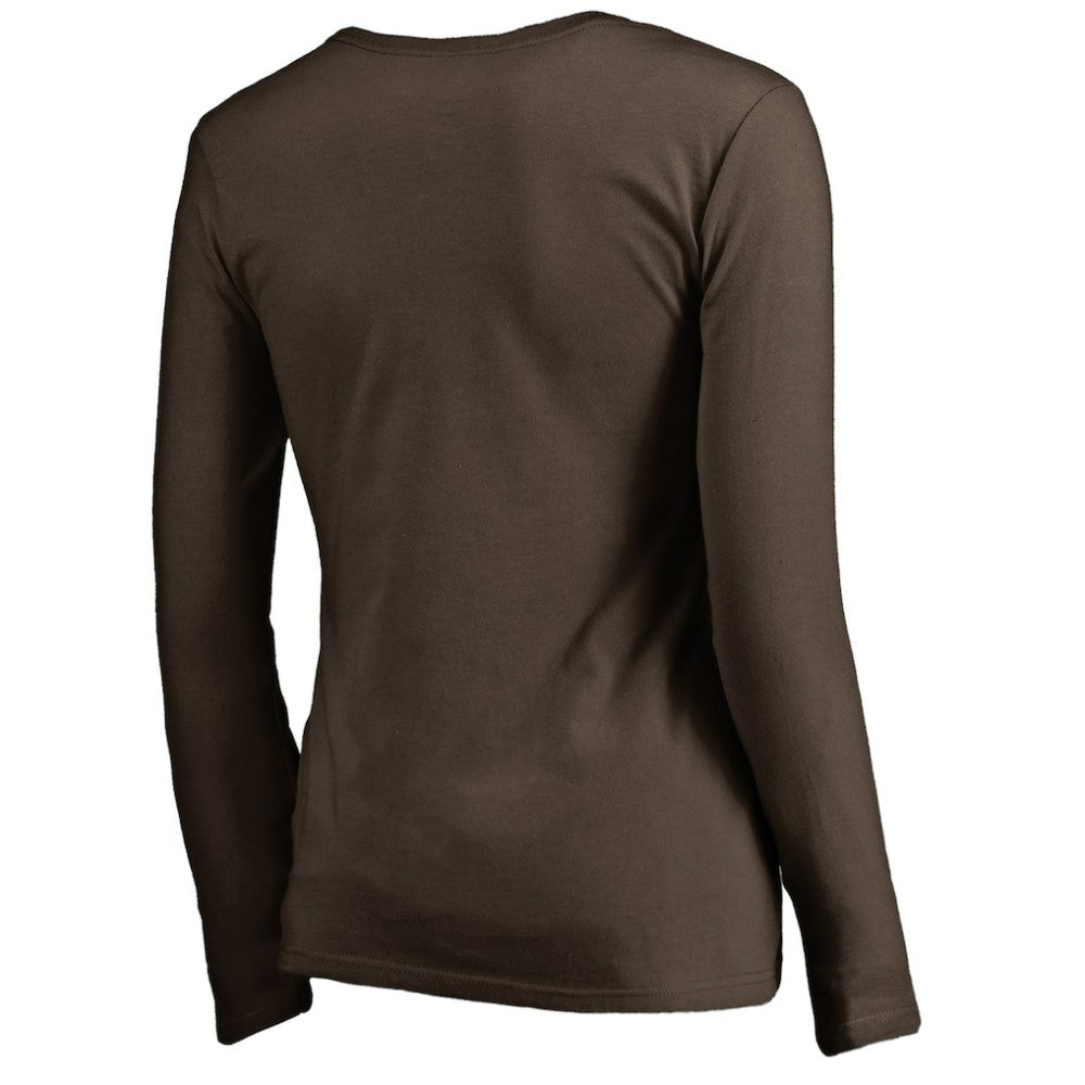 San Diego Padres Women's Cooperstown Collection Forbes Long Sleeve V-Neck T-Shirt - MLB T-shirts