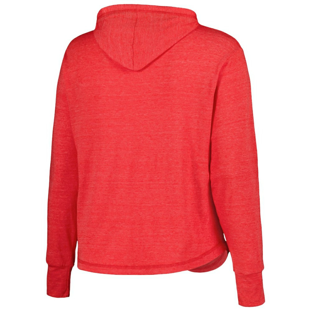 Washington Nationals Soft as a Grape Women's Plus Size Full-Zip Lightweight Hoodie Top - MLB Hoodies