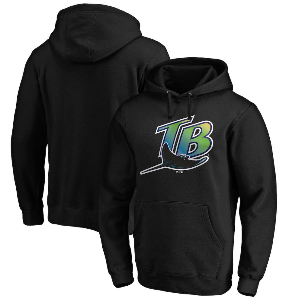 Tampa Bay Rays Vintage Cooperstown Collection Wahconah Fitted Pullover Hoodie - MLB Hoodies