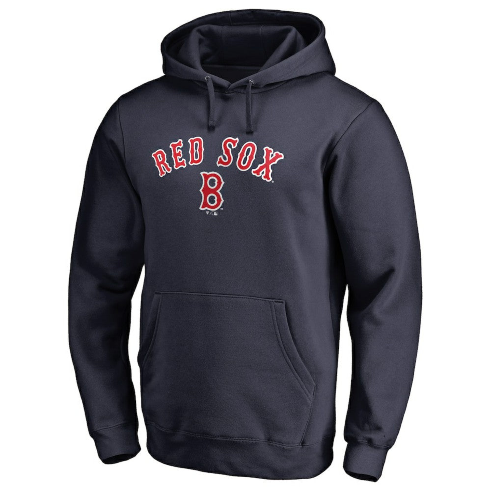 Boston Red Sox Vintage Cooperstown Collection Wahconah Fitted Pullover Hoodie - MLB Hoodies
