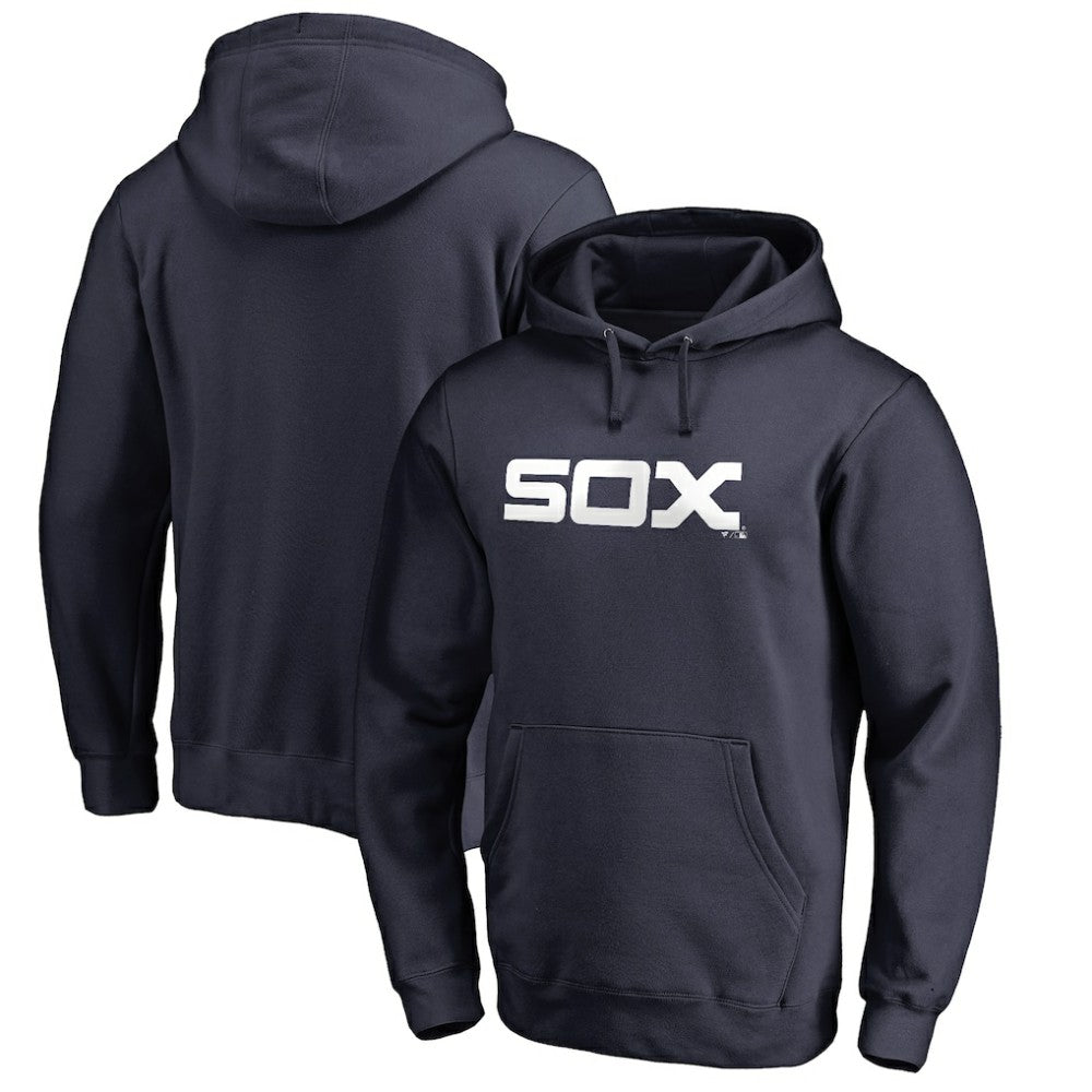 Chicago White Sox Vintage Cooperstown Collection Wahconah Fitted Pullover Hoodie - MLB Hoodies