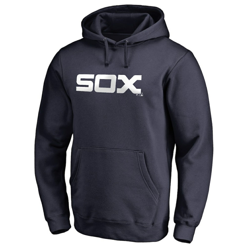 Chicago White Sox Vintage Cooperstown Collection Wahconah Fitted Pullover Hoodie - MLB Hoodies