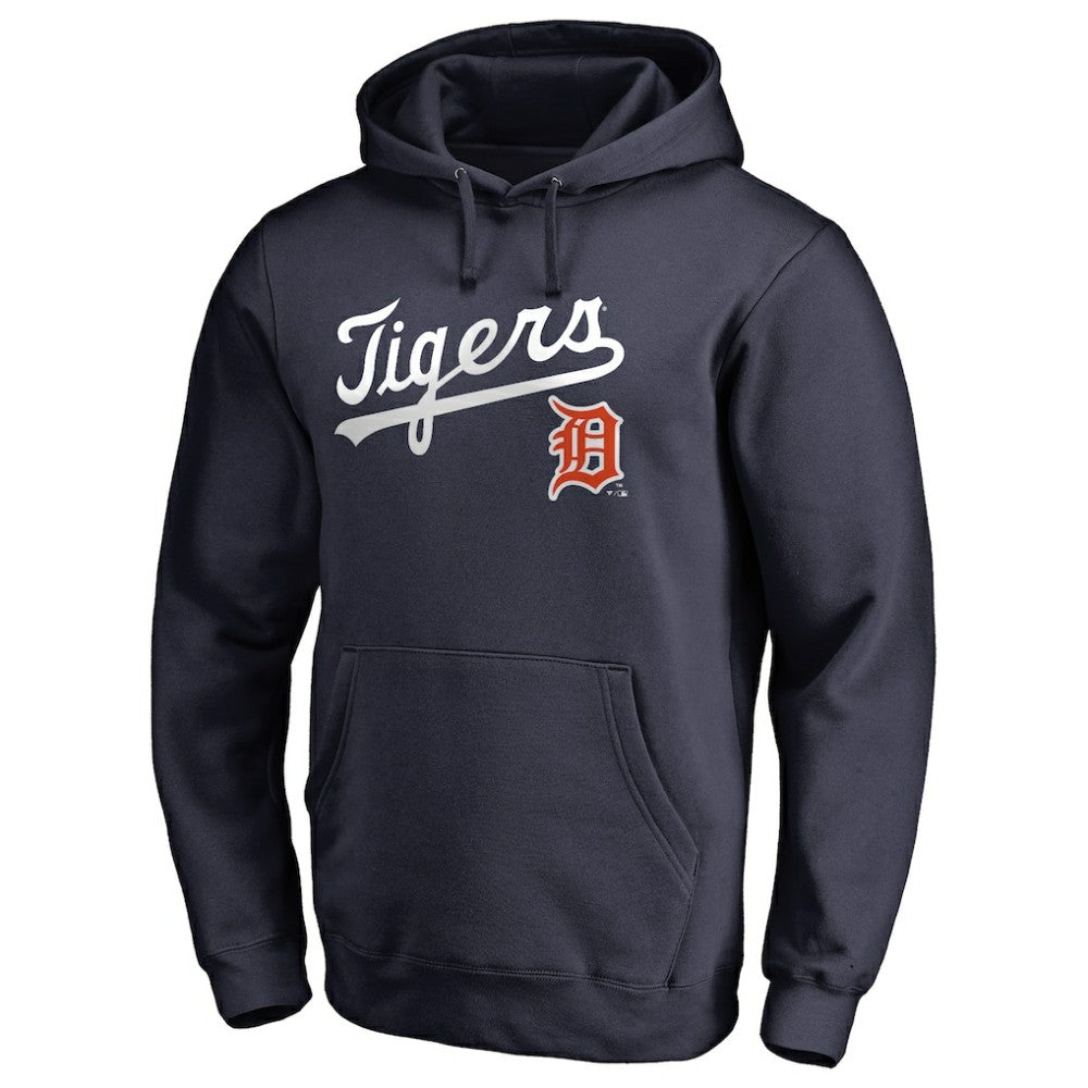 Detroit Tigers Vintage Cooperstown Collection Wahconah Fitted Pullover Hoodie - MLB Hoodies