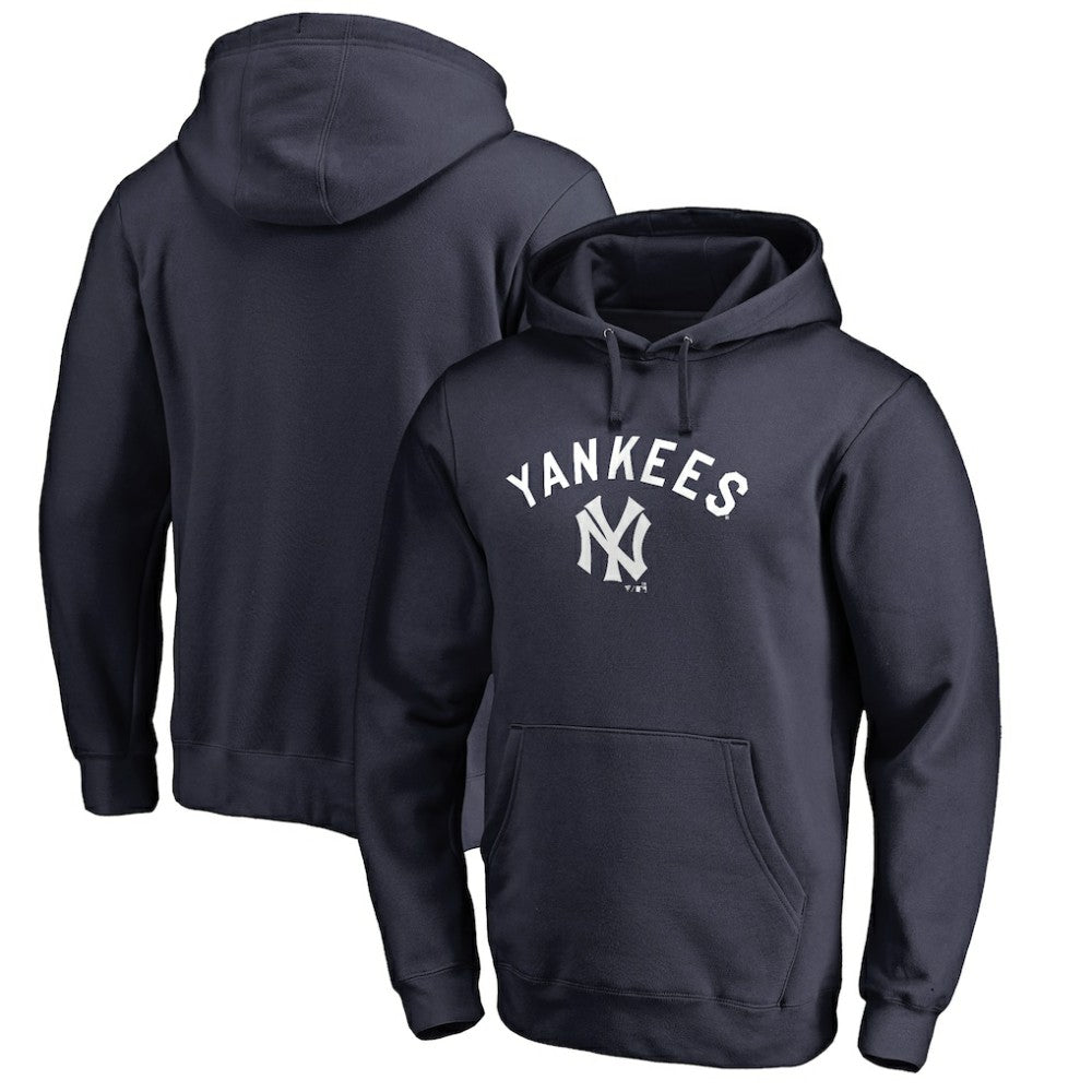 New York Yankees Vintage Cooperstown Collection Wahconah Fitted Pullover Hoodie - MLB Hoodies