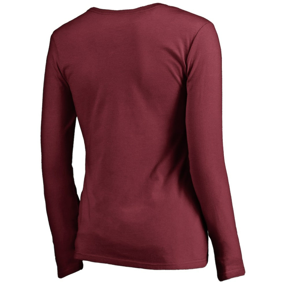 Philadelphia Phillies Women's Cooperstown Collection Slider Long Sleeve V-Neck T-Shirt - MLB T-shirts