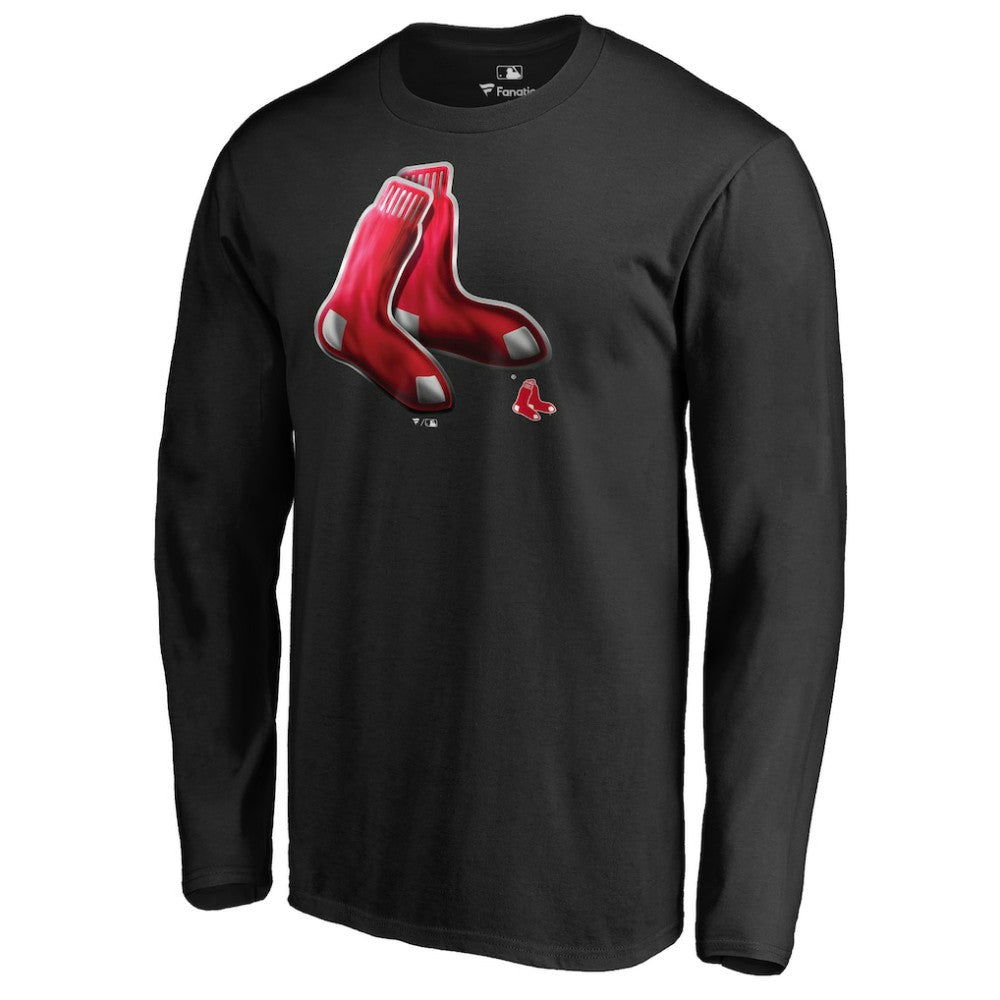 Boston Red Sox Midnight Mascot Long Sleeve T-Shirt - MLB T-shirts