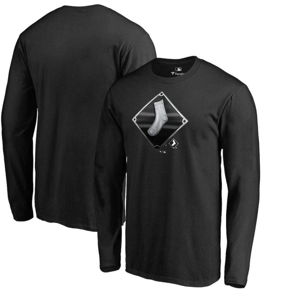 Chicago White Sox Midnight Mascot Long Sleeve T-Shirt - MLB T-shirts