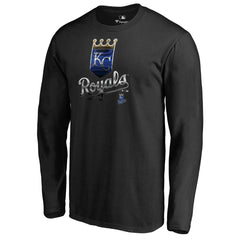 Kansas City Royals Midnight Mascot Long Sleeve T-Shirt - MLB T-shirts