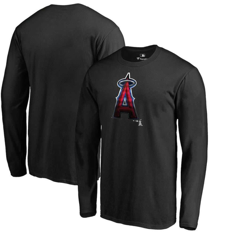 Los Angeles Angels Midnight Mascot Long Sleeve T-Shirt - MLB T-shirts
