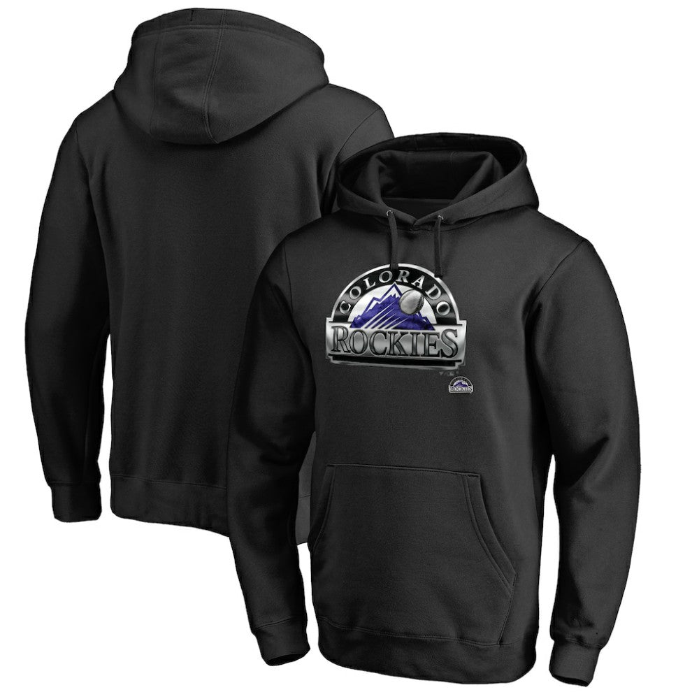 Colorado Rockies Midnight Mascot Pullover Hoodie - MLB Hoodies
