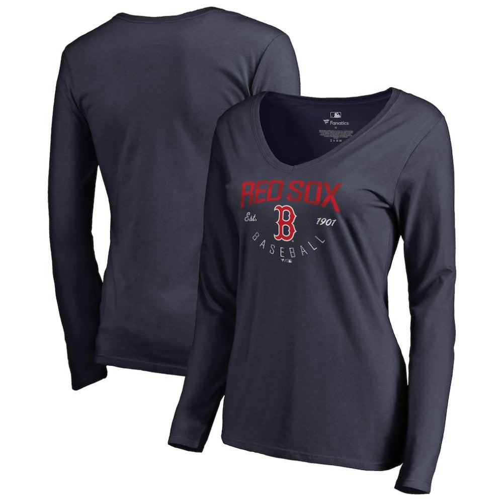 Boston Red Sox Women's Live For It Long Sleeve T-Shirt - MLB T-shirts