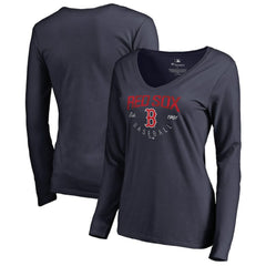 Boston Red Sox Women's Live For It Long Sleeve T-Shirt - MLB T-shirts