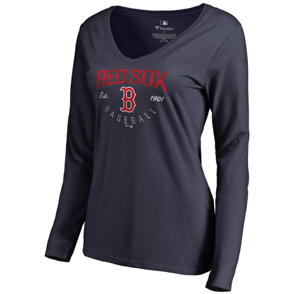 Boston Red Sox Women's Live For It Long Sleeve T-Shirt - MLB T-shirts