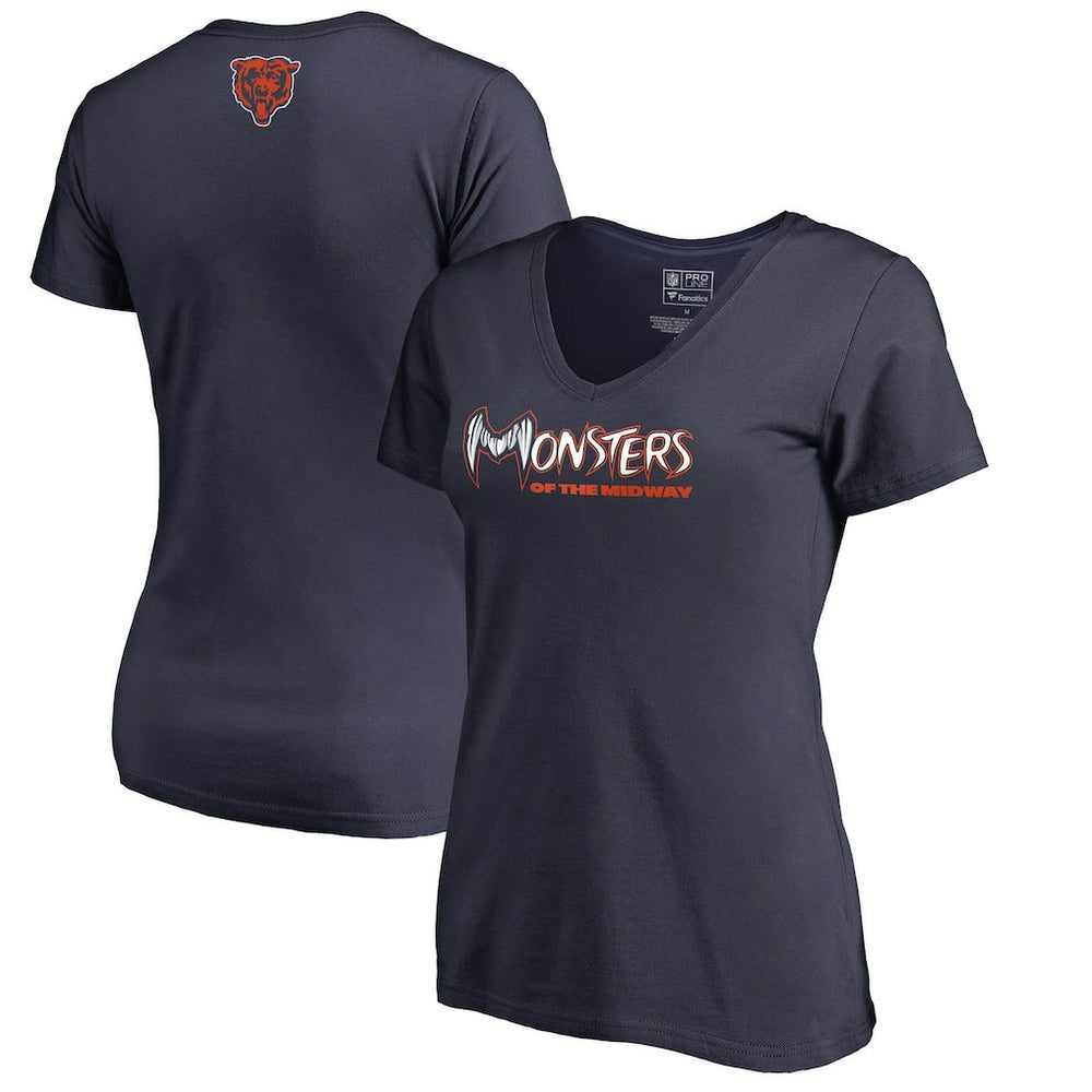 Chicago Bears Women's Monsters V-Neck T-Shirt | NFL Online